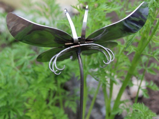 DIY Silver Spoon Butterfly Art for Home and Garden