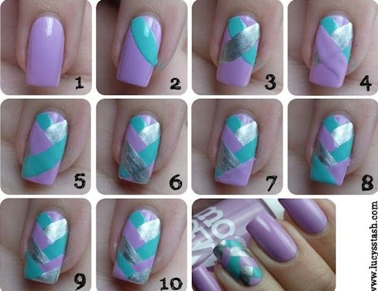 DIY stunning Mermaid Nail Art 