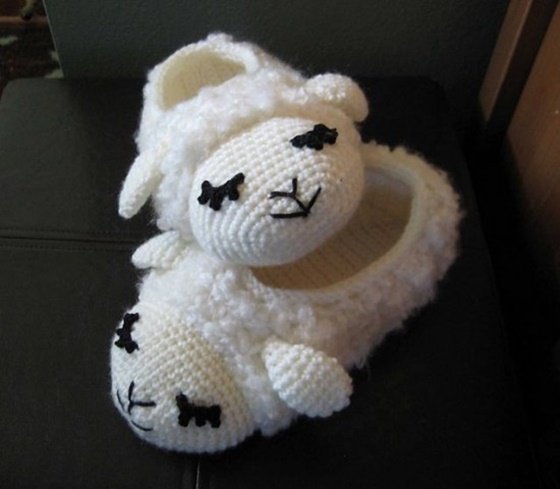 Fab Art DIY Cute Crochet and Knit Animal Slippers