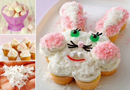 Fab Art DIY Easter Bunny Cupcake Cake