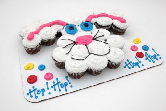 Fab Art DIY Easter Bunny Cupcake Cake