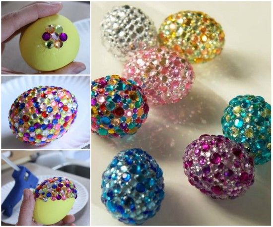 Fab Art DIY Easter Egg Recipe and Decorating Ideas - DIY rhinestone egg