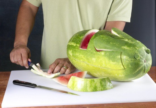 DIY Watermelon Bunny Fruit Platter 