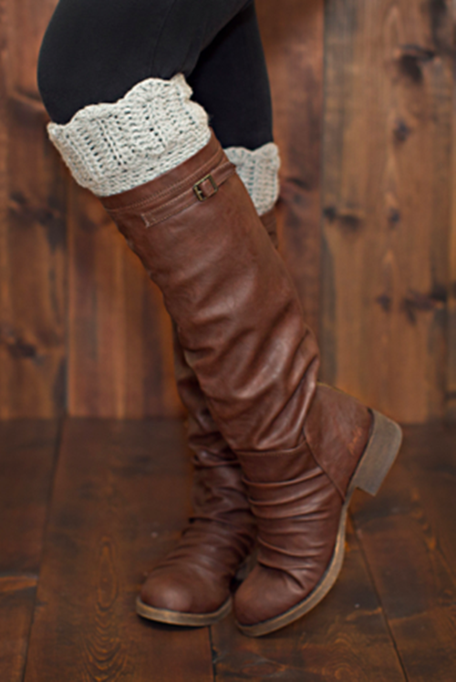 DIY Crochet Boot Cuffs Free Crochet Patterns - Scalloped Boot Cuffs Free Crochet Pattern