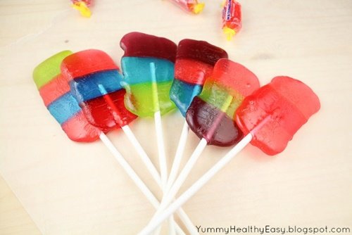 HOMEMADE JOLLY RANCHER LOLLIPOPS