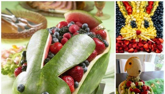 bunny fruit platter