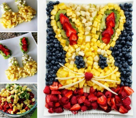 DIY Bunny Fruit Platter 