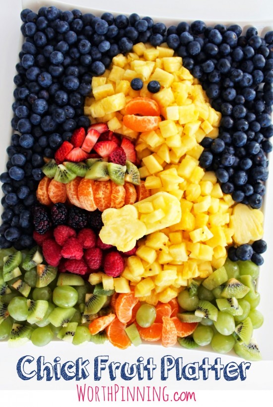 DIY Chick Fruit Platter 