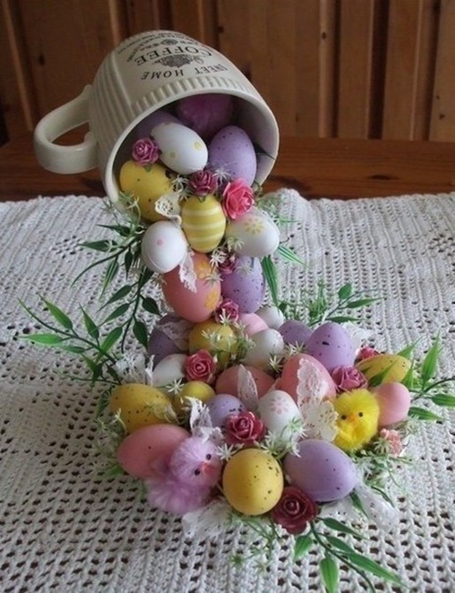 FabArtDIY Easter Egg Tabletop Flying Cup Topiary