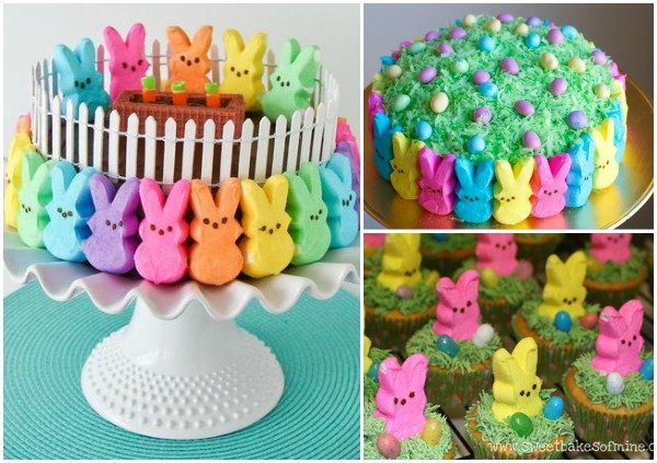 FabArtDIY Easter Peep Cakes and Desserts