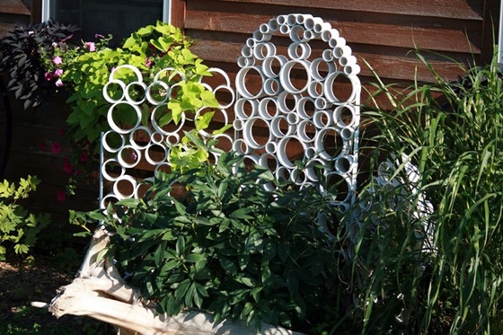 DIY PVC Gardening Ideas and Projects - PVC Garden Trellis