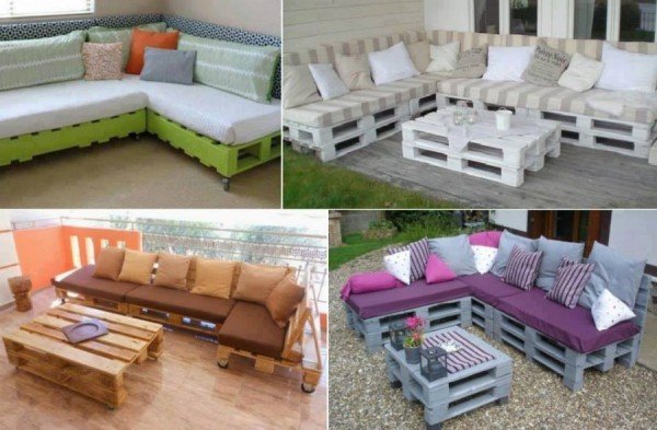 DIY Pallet Home Decorating and Furniture Projects and Tutorials - DIY Pallet Sofa Lounge