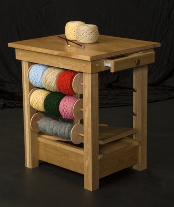 Wooden Yarn Bowls Large Yarn Holder Dispenser With Holes For