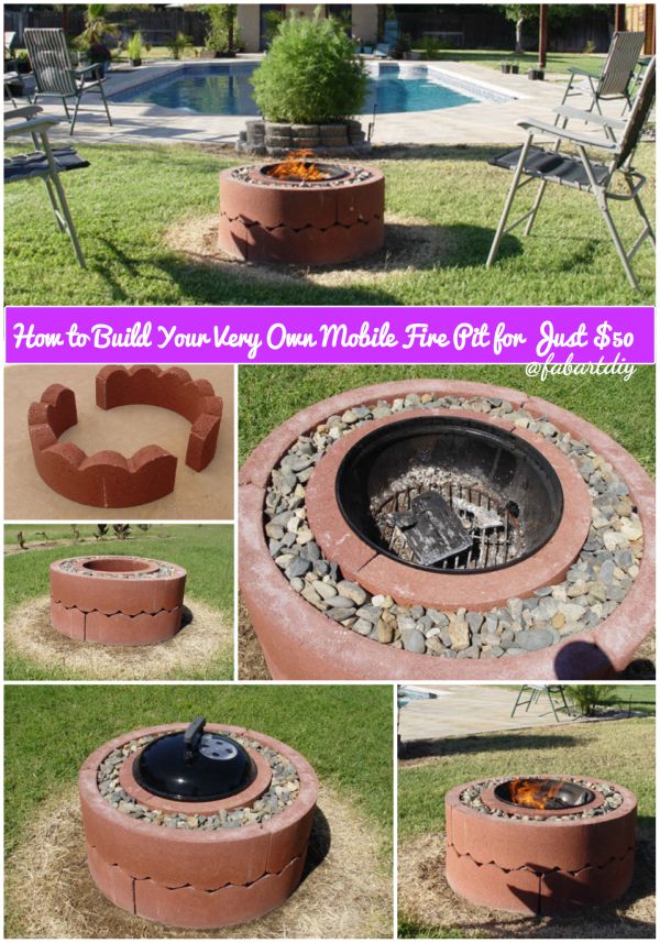 How to Build Your Very Own Mobile Fire Pit for Just $50