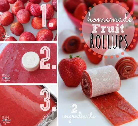 ow to DIY 2-Ingredient Strawberry Fruit Rollups