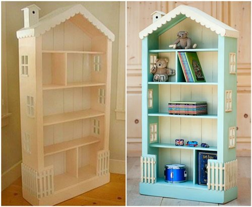 How to DIY Doll House Book Case1