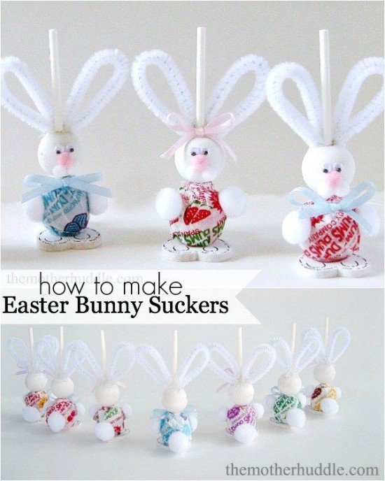 DIY Easter Bunny Suckers Gift Tutorial