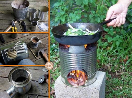 DIY Portable Tin Can Rocket Stove Out of $10 + Video Tutorial