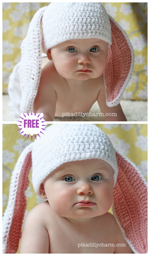 Crochet Easter Bunny Projects Free Crochet Patterns & Paid - Crochet Easter Bunny Floppy Ears Free Crochet Pattern 