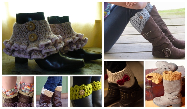 crochet boot cuffs