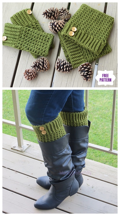 DIY Crochet Boot Cuffs Free Crochet Patterns - Brooklyn Boot Cuffs Free Crochet Pattern