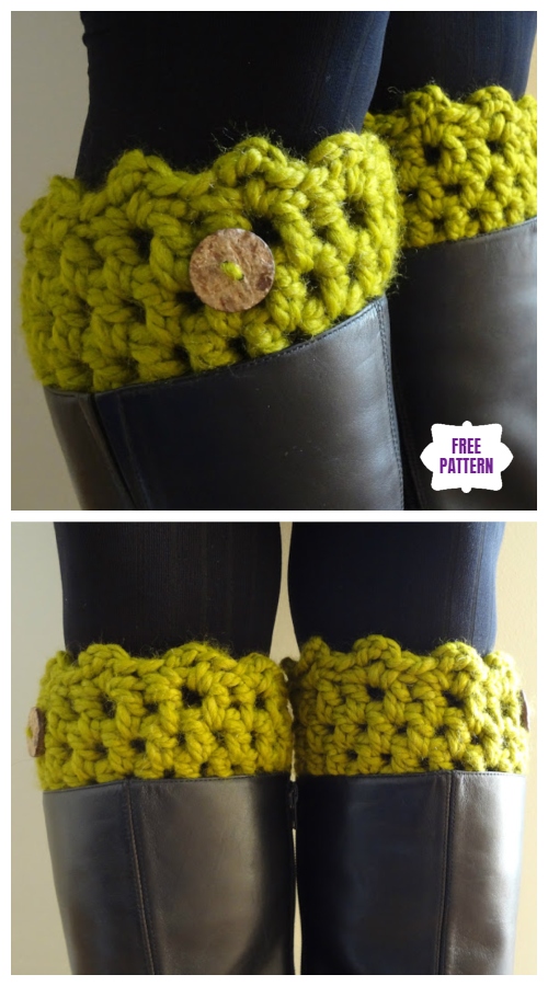 DIY Crochet Boot Cuffs Free Crochet Patterns - Friendship Boot Cuff Free Crochet Pattern