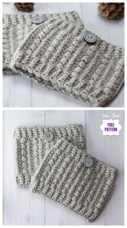 DIY Crochet Boot Cuffs Free Crochet Patterns - Malia Boot Cuffs Free Crochet Pattern