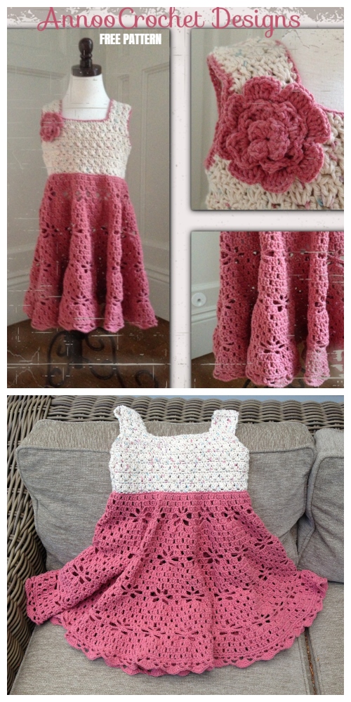 free crochet patterns for little girl dresses