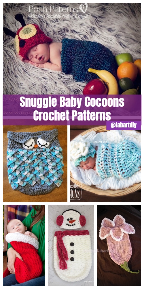 DIY Crochet Snuggle Cocoons Free Crochet Patterns & Paid