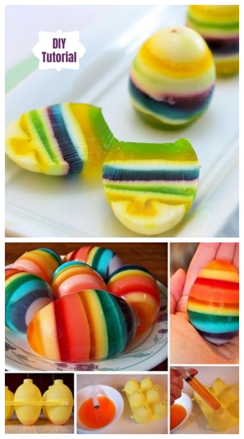 DIY Rainbow Jello Easter Egg Shots Tutorial