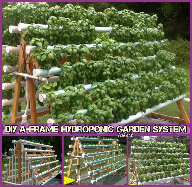 DIY A-Frame Vertical Hydroponic Garden System Tutorial-Video