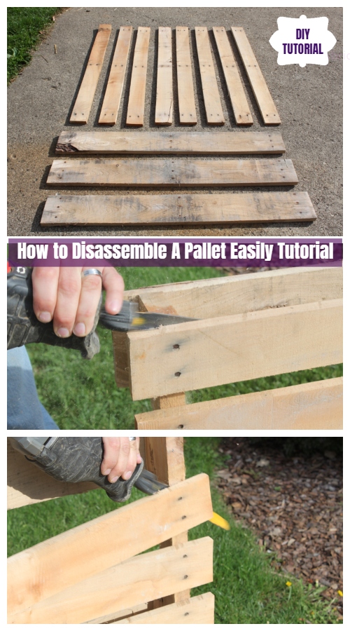 How to Disassemble A Pallet Easily Tutorial - Video