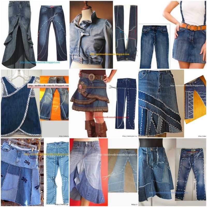 repurpose old jeans into new fashion