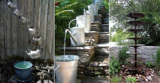 20 Fabulous Art DIY Garden Projects for This Spring - waterfalls