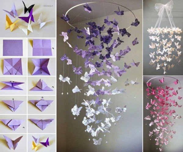 Butterfly Chandelier Mobile DIY Tutorial