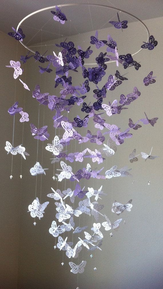 Butterfly Chandelier Mobile DIY Tutorial