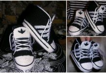 FabArtDIY – Crochet Adidas Baby Sneakers Free Pattern Crochet Adidas Baby Sneakers Free Pattern