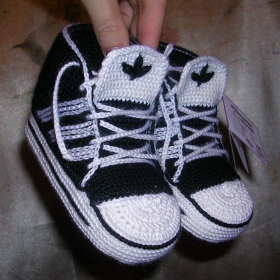 Crochet Adidas Sneakers Free Pattern