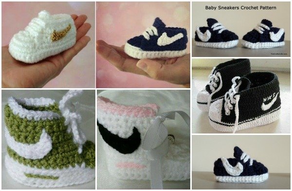 crochet baby nikes