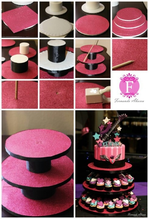 DIY Couture Cupcake Stand Base tutorial
