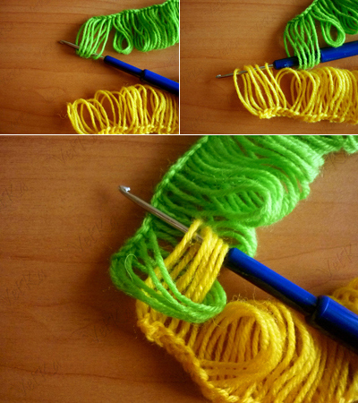 DIY Hook knit scarf free pattern and tutroial