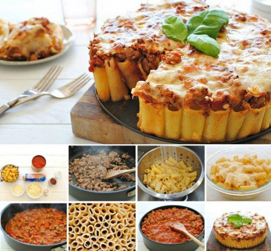 DIY Rigatoni Pasta Pie Recipe