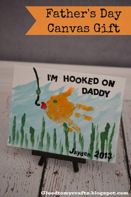 Hand & Footprint Art DIY Ideas and Projects - diy fish handprint canvas tutorial