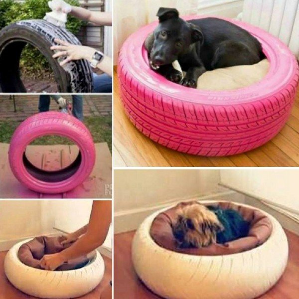 How to make tyre/tire pet bed tutorials