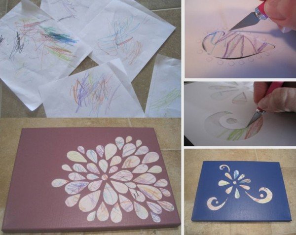 Turn your Toddler Scribble into Wall Art