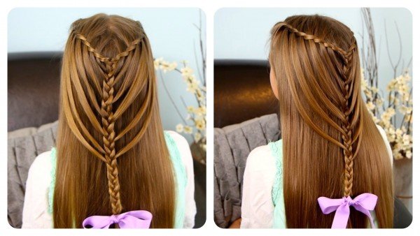 Waterfall Twists into Mermaid Braid Hairstyle DIY Tutorials with video