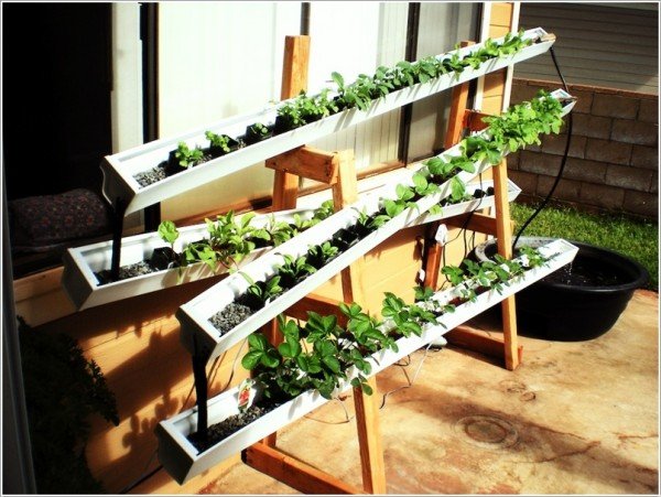 15 Fabulous DIY Rain Gutter Projects For Home and Garden