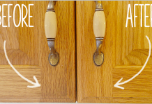 How to DIY 2-Ingredient Homemade Kitchen Cabinet Gunk Remover 20+ Amazing Cleaning Tips that Save Time and Work 6 - How to Clean Gunky Cabinets