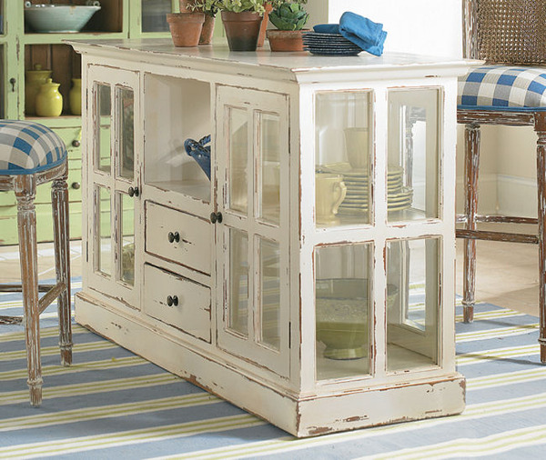 20 Fabulous Ways to Repurpose Old Windows -Turn Old Windows Into Kitchen Island