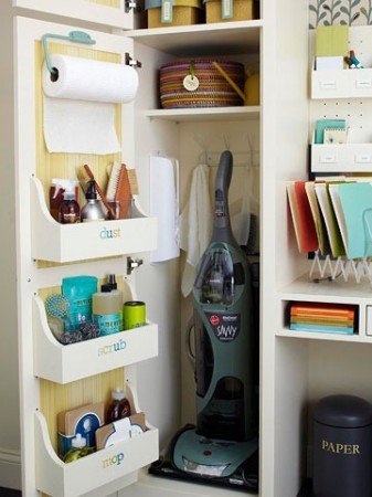 50+ Home Storage Solutions & Ideas Cabinet-Door-Storage-Bin